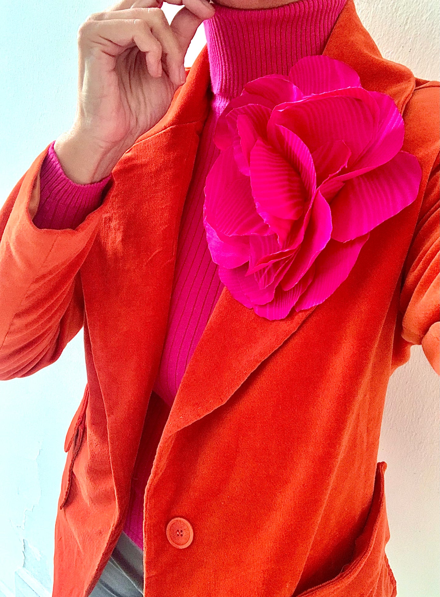 Brooch | Taffetas Fuchsia Large