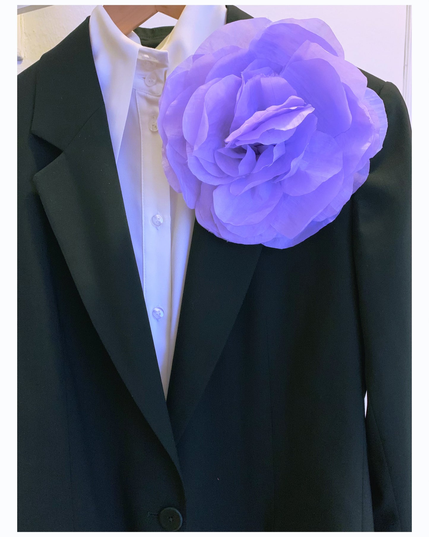 Brooch | Silk lilac Large