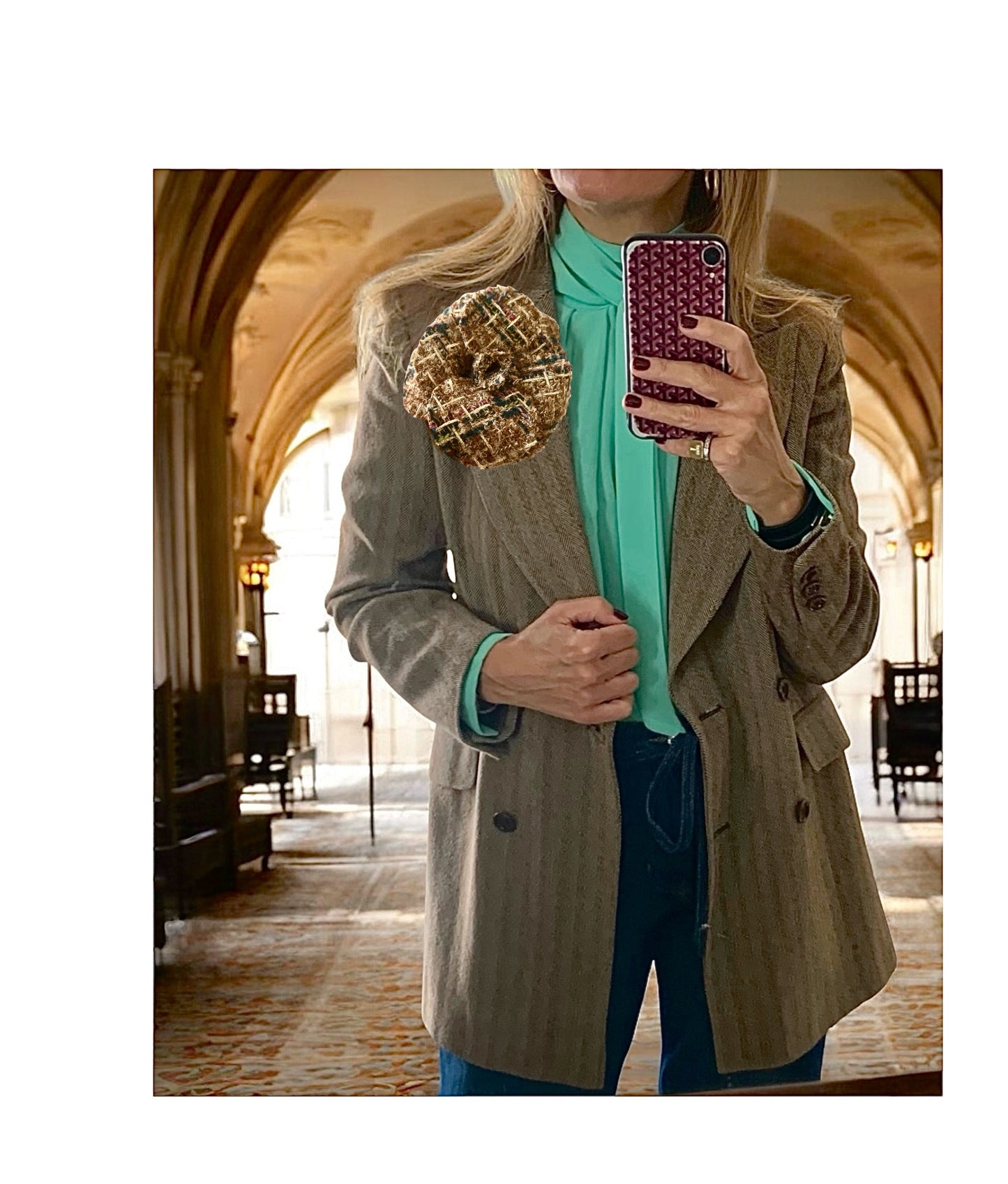 Brooch | Tweed Multicolour Small