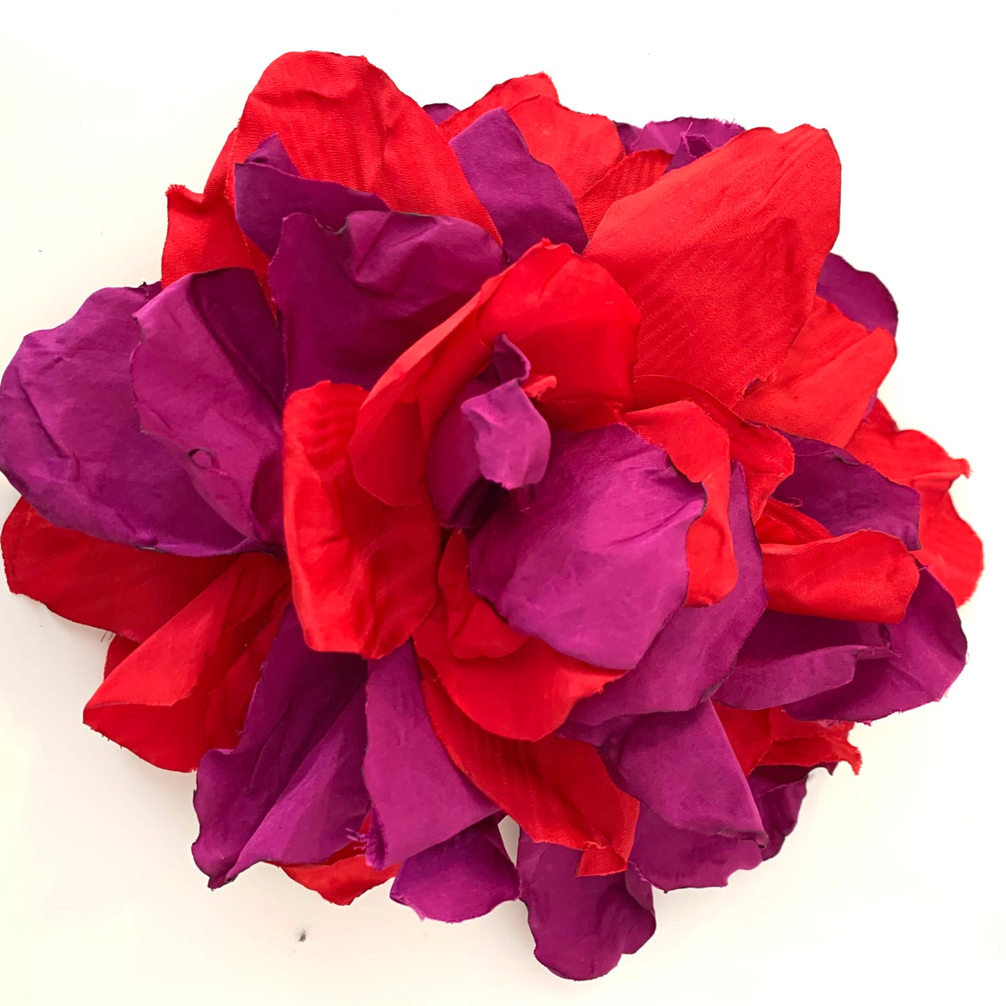 Brooch | Silk Red-Purple Large