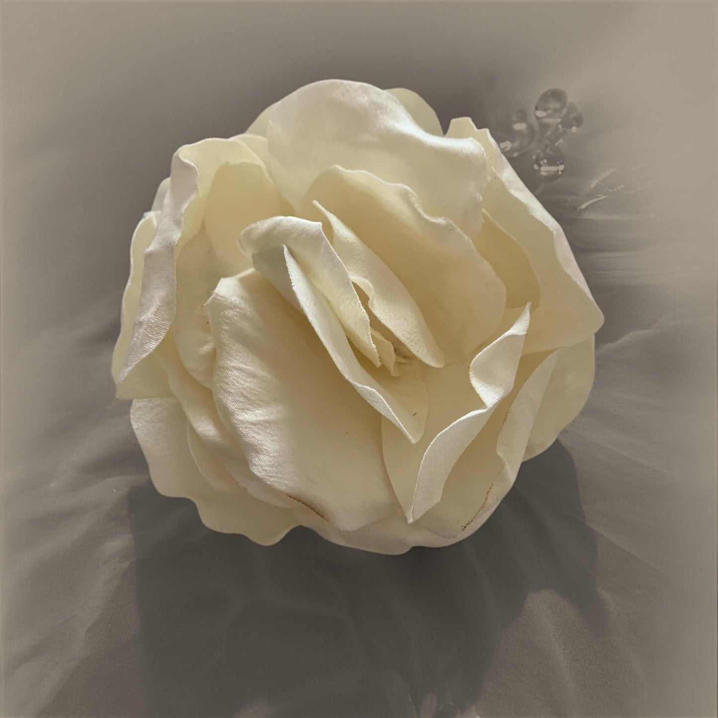 Brooch | Satin Ivory Large