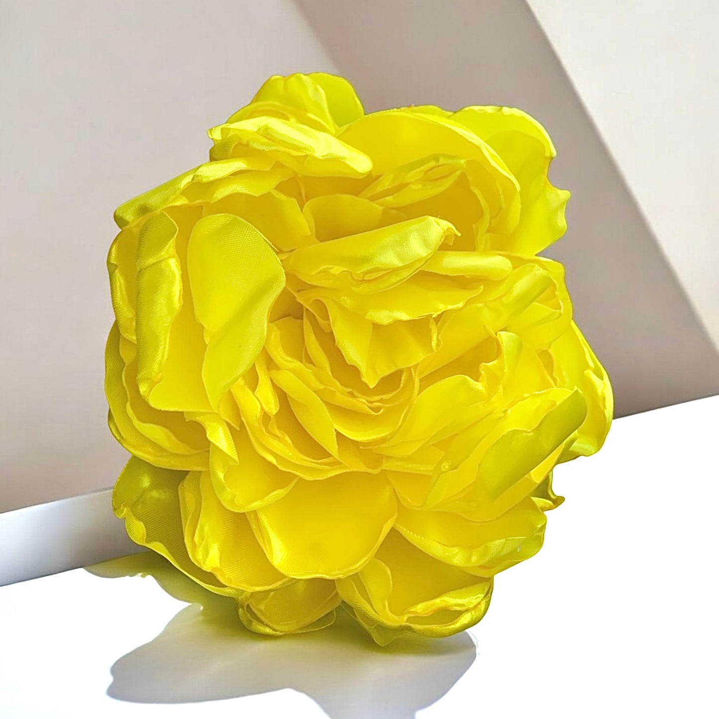 Brooch | Satin Yellow Large