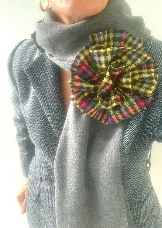 Brooch | Wool multicolour Large