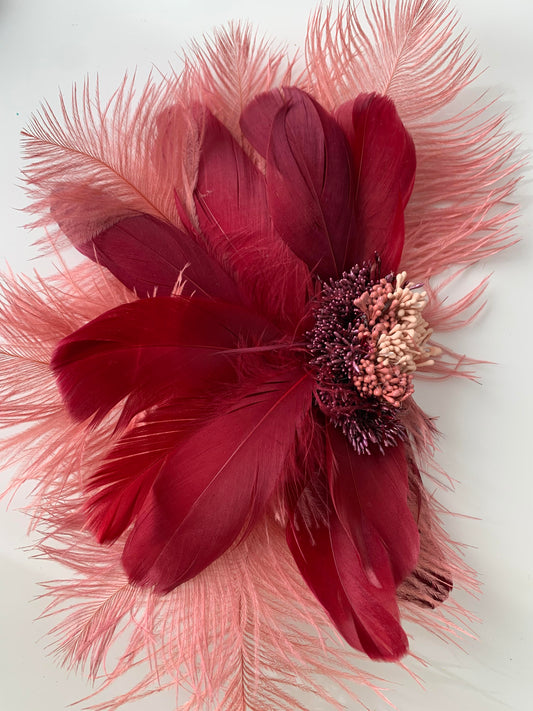 Signature Feather | Burgundy-Pink