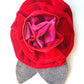 Brooch | Velvet Red Fuchsia Large