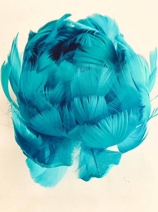 Feather Peony | Turquoise