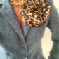 Brooch | Chiffon Leopard Print Large