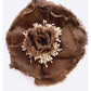 Brooch | Linen Brown Large