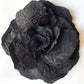 Flower Brooch | Silk Black Large