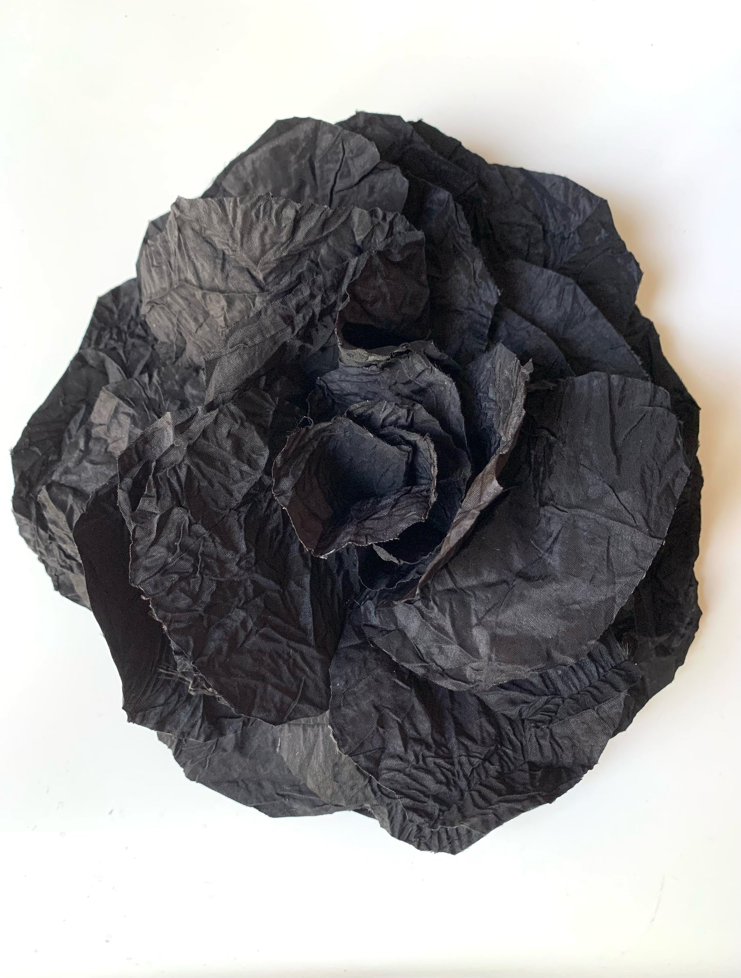 Flower Brooch | Silk Black Large