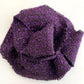 Flower Brooch | Lurex Tweed Purple Large