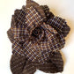 Flower Brooch | Wool Brown-White